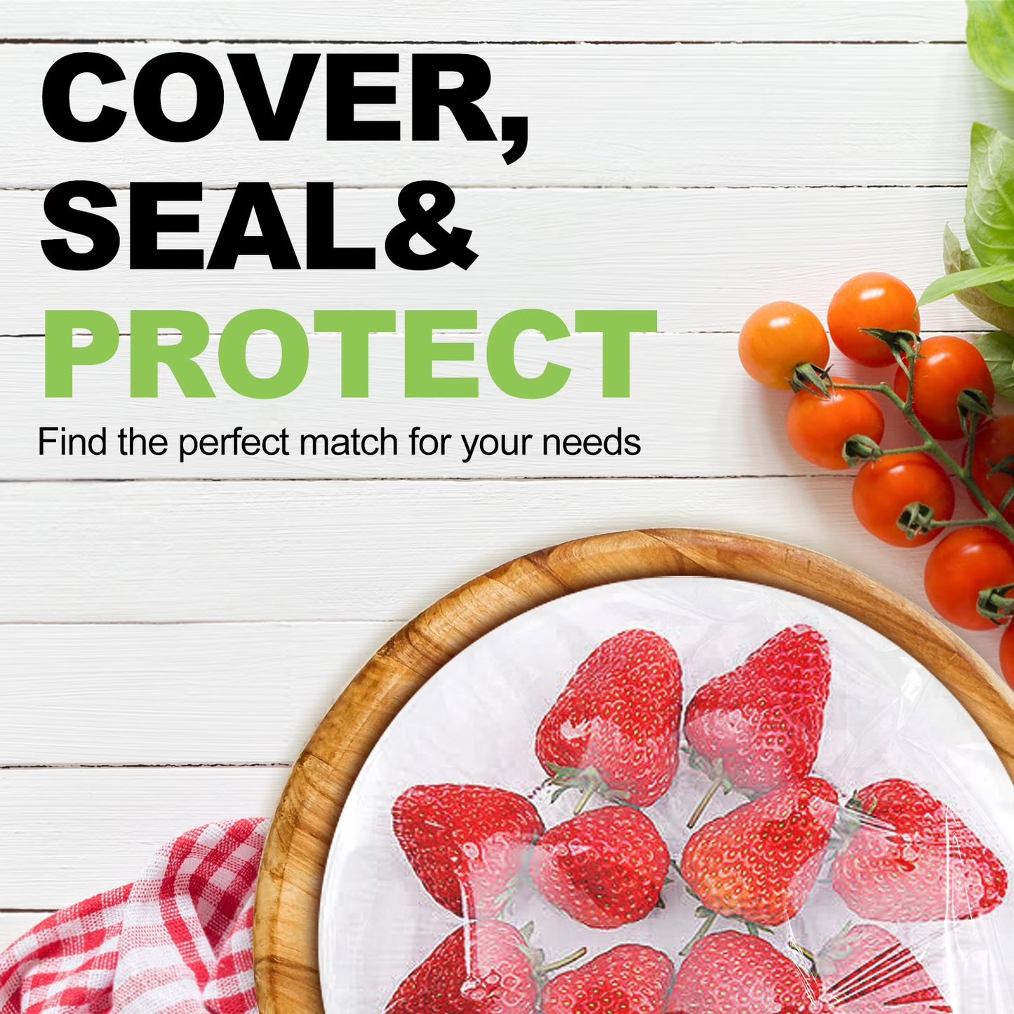 Alpacasso BPA-Free Plastic Food Wrap with Slide Cutter (12 in x 2000 ft)