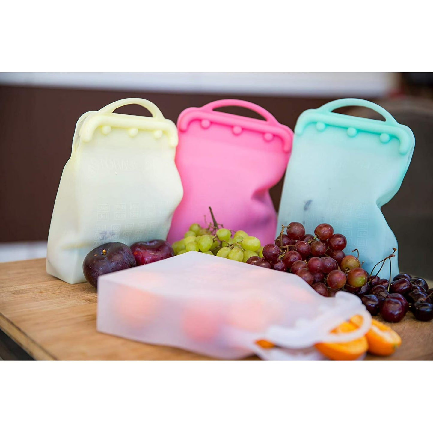 ITPCINC Reusable Silicone Sandwich & Food Storage Bags
