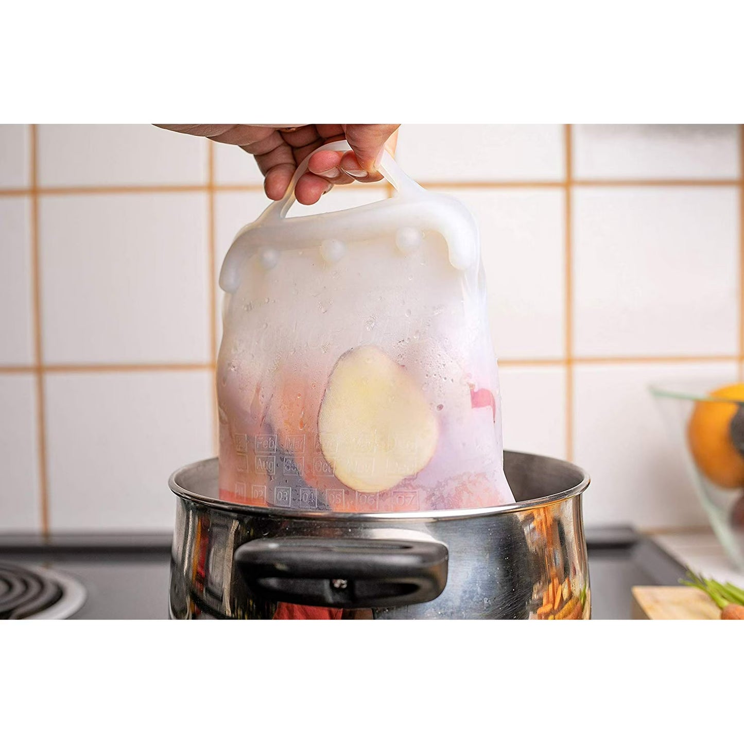 ITPCINC Reusable Silicone Sandwich & Food Storage Bags