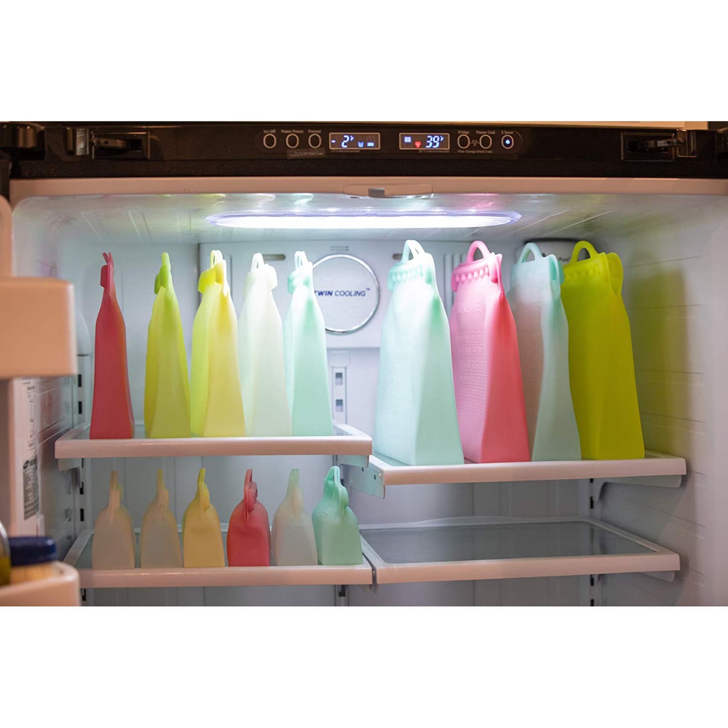 ITPCINC Reusable Silicone Sandwich & Food Storage Bags