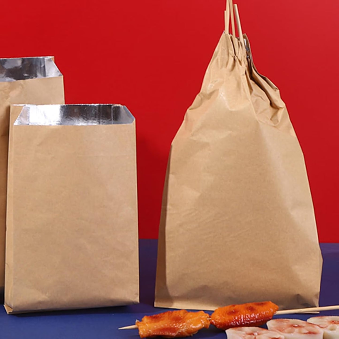 Foil Sandwich & Hot Dog Wrappers – Grease-Resistant Food Wrap Bags