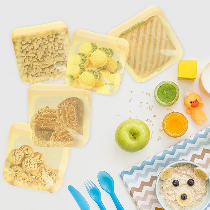 Purifyou Reusable Silicone Storage Bags Set (5-Piece)